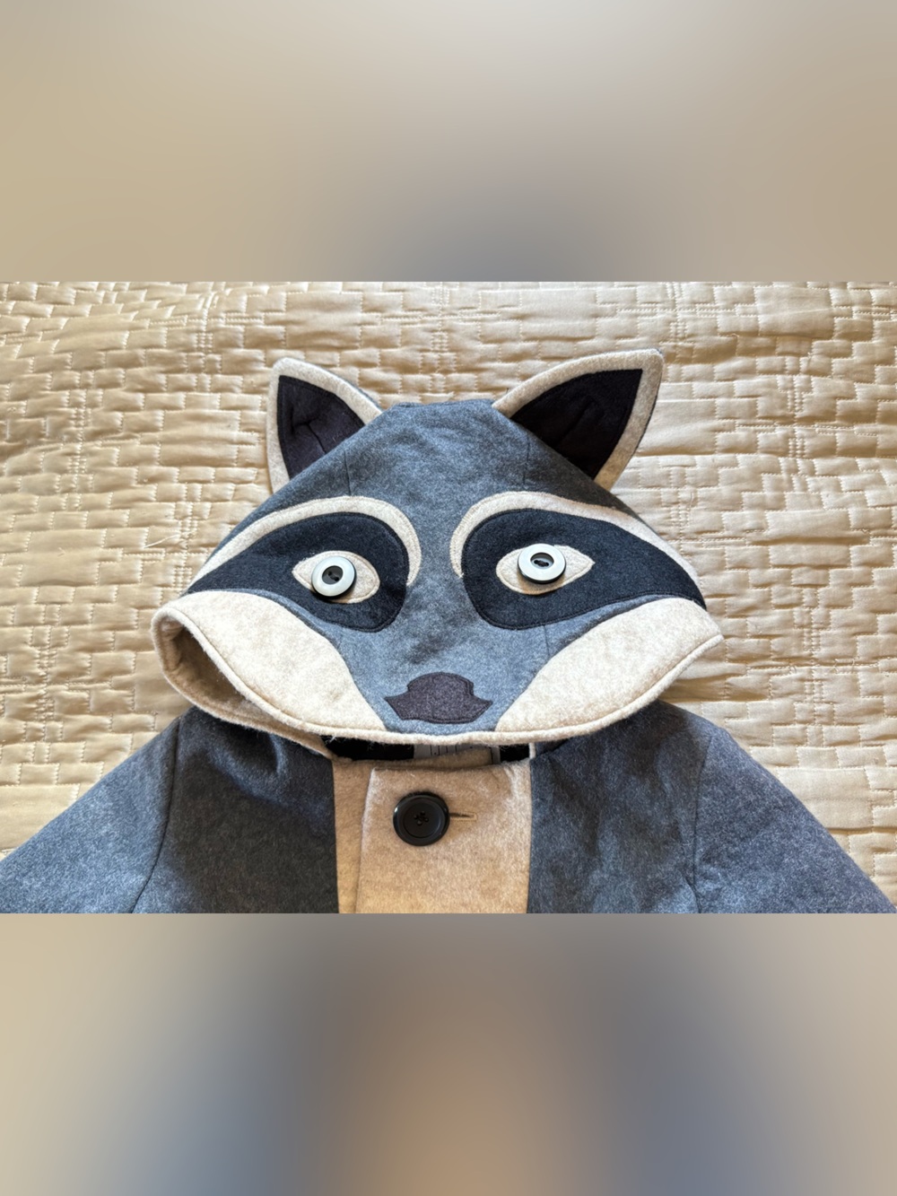 Little Goodall Unisex Wool-blend Rowdy Raccoon  Coat
Size 4T - Picture 2 of 8